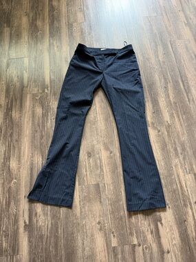 bec + bridge Dark Navy Pinstripe Bootcut Pants